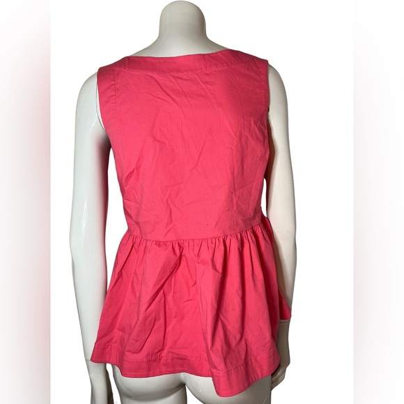 Kate Spade ♠️ Pink Cotton Button Tank - SZ 4 - Picture 2 of 3